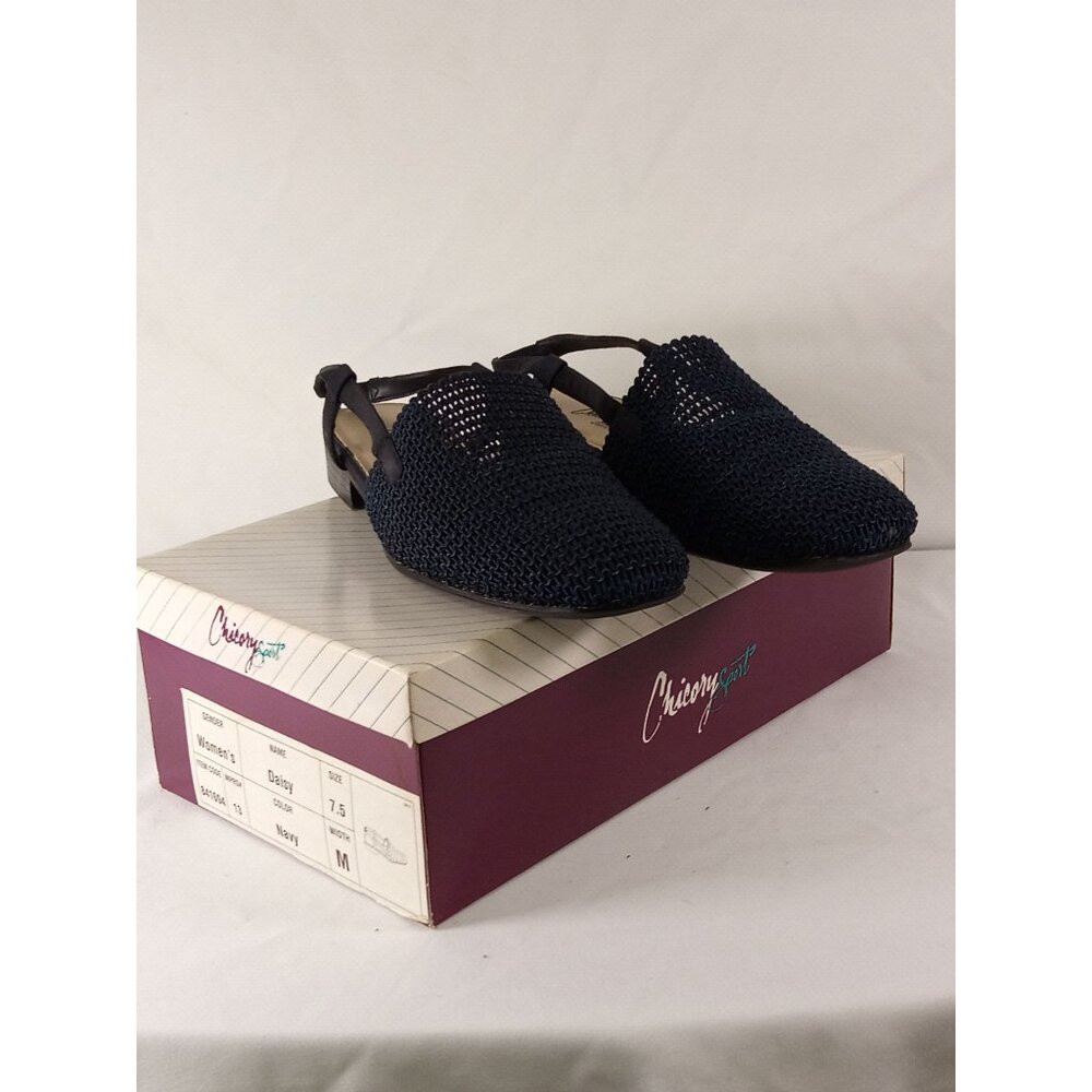 Chicory Sport Original Box Women's Daisy Navy Blue Low Heels 7.5M